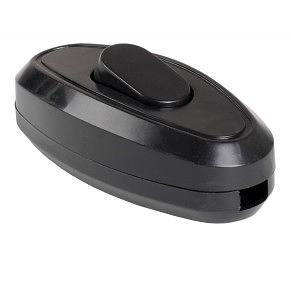Iek EVB10-K02-10 ВБ-01Ч Выключатель одноклавишный разборный для бра, черный IEK фото 1