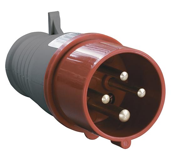 Iek PSR02-016-4 Вилка 014 3Р+РЕ 16А 380В IP44 ИЭК фото 1