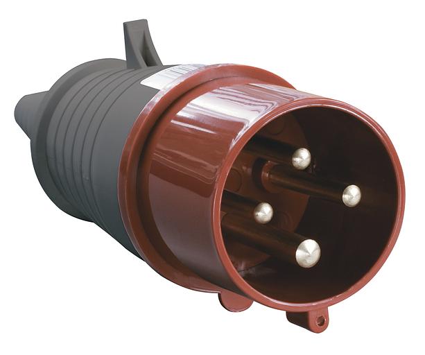 Iek PSR02-032-4 Вилка 024 3Р+РЕ 32А 380В IP44 ИЭК фото 1