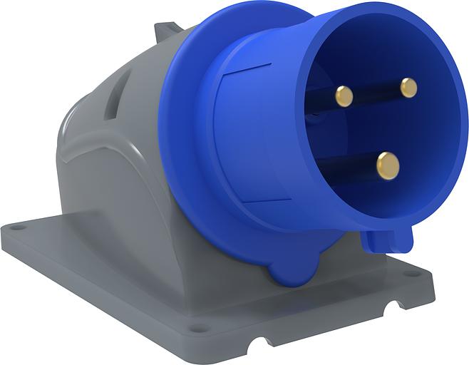 Iek PSN51-032-3 Вилка стационарная ССИ-523 32А-6ч/200-250В 2Р + РЕ IP44 MAGNUM ИЭК фото 1