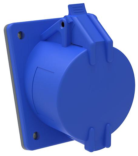 Iek PSN41-032-3 Розетка встраиваемая ССИ-423 32А-6ч/200-250В 2Р + P Е IP 44 MAGNUM ИЭК фото 1