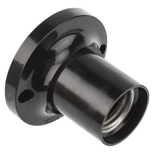 REXANT 11-8818 Патрон карболитовый потолочный Е27 черный, c этикеткой, фото 1