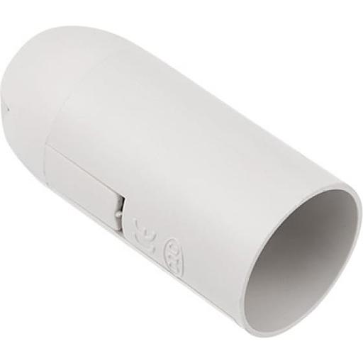 REXANT 11-8822 Патрон пластиковый термостойкий подвесной Е14 белый, c этикеткой, фото 1