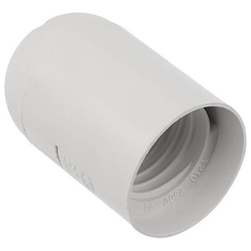 REXANT 11-8819 Патрон пластиковый термостойкий подвесной Е27 белый, c этикеткой, фото 1