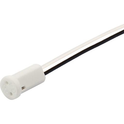 REXANT 11-8880 Цоколь «патрон» керамический G4 с проводом 15 см, (100шт. в упак) белый фото 1