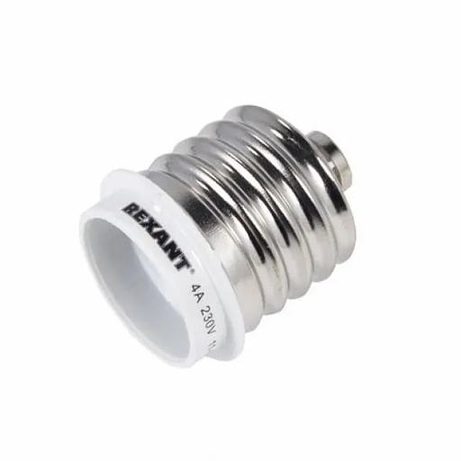 REXANT 11-8821 Переходник цокольный E40-E27 белый фото 1