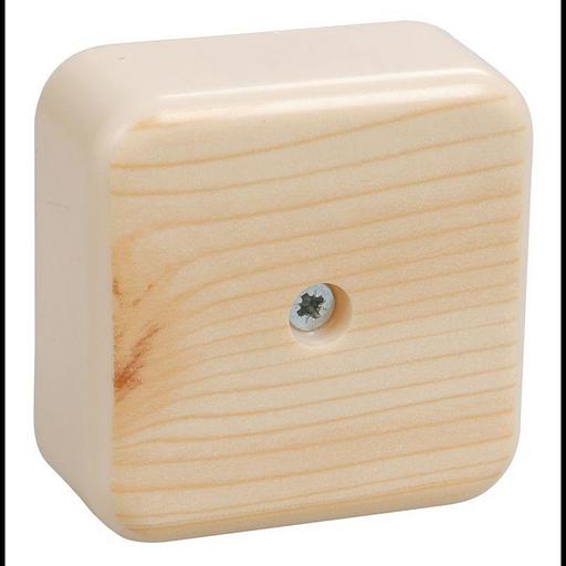 Iek UKO10-050-050-020-K34 Коробка КМ41206-04 распаячная для о/п 50х50х20 мм сосна (4 клеммы 3мм2) фото 1