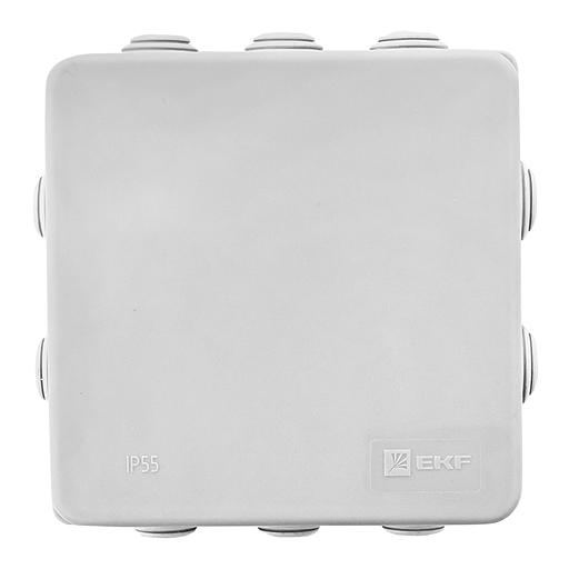EKF plc-kmr-030-014 Коробка распаячная КМР-030-014 с крышкой наружная (103х103х55), 8 мембранных вводов IP54 EKF PROxima фото 2