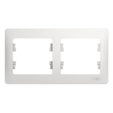 Systeme electric GSL000102 GLOSSA 2-постовая РАМКА, горизонтальная, БЕЛЫЙ фото 3