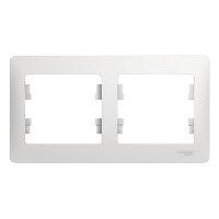 Systeme electric GSL000102 GLOSSA 2-постовая РАМКА, горизонтальная, БЕЛЫЙ фото 5