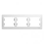 Systeme electric GSL000103 GLOSSA 3-постовая РАМКА, горизонтальная, БЕЛЫЙ фото 6