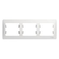 Systeme electric GSL000103 GLOSSA 3-постовая РАМКА, горизонтальная, БЕЛЫЙ фото 7