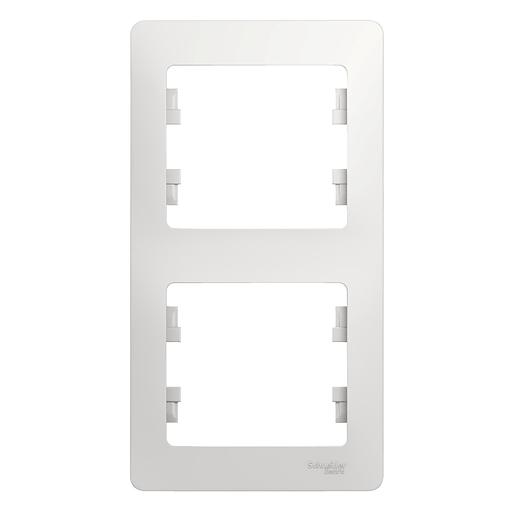 Systeme electric GSL000106 GLOSSA 2-постовая РАМКА, вертикальная, БЕЛЫЙ фото 2