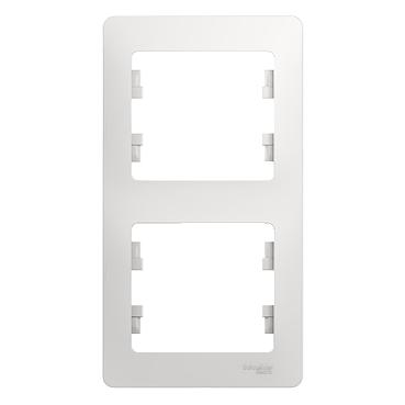 Systeme electric GSL000106 GLOSSA 2-постовая РАМКА, вертикальная, БЕЛЫЙ фото 3