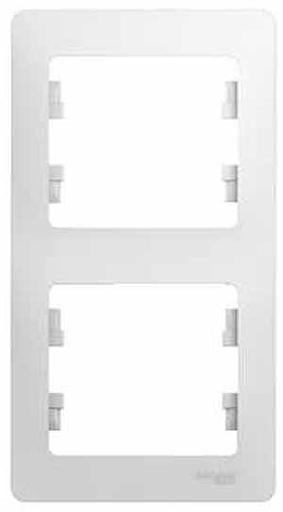 Systeme electric GSL000106 GLOSSA 2-постовая РАМКА, вертикальная, БЕЛЫЙ фото 4