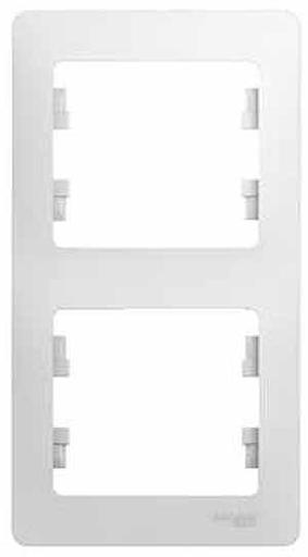 Systeme electric GSL000106 GLOSSA 2-постовая РАМКА, вертикальная, БЕЛЫЙ фото 5