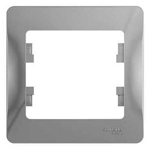 Systeme electric GSL000301 GLOSSA 1-постовая РАМКА, АЛЮМИНИЙ фото 3