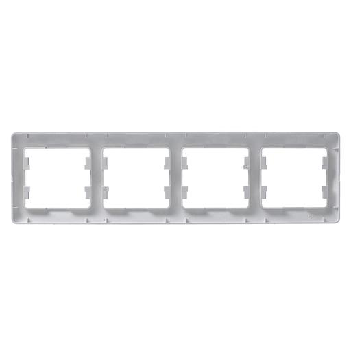 Systeme electric GSL000304 GLOSSA 4-постовая РАМКА, горизонтальная, АЛЮМИНИЙ фото 1