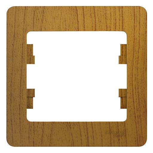 Systeme electric GSL000501 GLOSSA 1-постовая РАМКА, ДЕРЕВО ДУБ фото 1