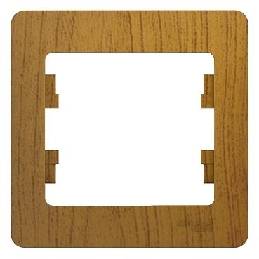 Systeme electric GSL000501 GLOSSA 1-постовая РАМКА, ДЕРЕВО ДУБ фото 2