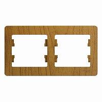 Systeme electric GSL000502 GLOSSA 2-постовая РАМКА, горизонтальная, ДЕРЕВО ДУБ фото 5