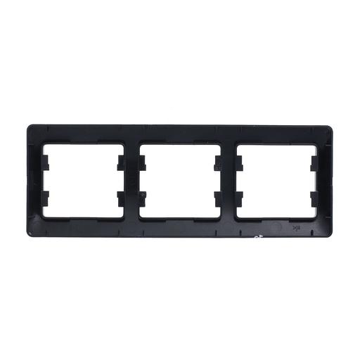 Systeme electric GSL000703 GLOSSA 3-постовая РАМКА, горизонтальная, АНТРАЦИТ фото 4