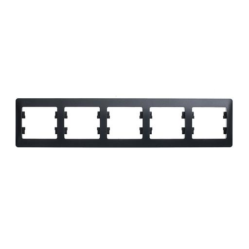 Systeme electric GSL000705 GLOSSA 5-постовая РАМКА, горизонтальная, АНТРАЦИТ фото 3