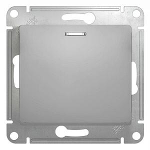 Systeme electric GSL000313 GLOSSA 1-клавишный ВЫКЛЮЧАТЕЛЬ с подсветкой, сх.1а, 10АХ, механизм, АЛЮМИНИЙ фото 4