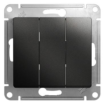 Systeme electric GSL000731 GLOSSA 3-клав. ВЫКЛЮЧАТЕЛЬ, сх.3, 10АХ, механизм, АНТРАЦИТ фото 3