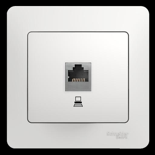 Systeme electric GSL000181K GLOSSA РОЗЕТКА компьютерная RJ45 кат.5E, механизм, БЕЛЫЙ фото 2