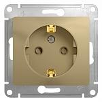 Systeme electric GSL000445 GLOSSA РОЗЕТКА с заземлением со шторками, 16А, механизм, ТИТАН фото 5