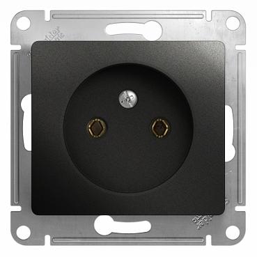 Systeme electric GSL000741 GLOSSA РОЗЕТКА без заземления, 16А, 250В, механизм, АНТРАЦИТ фото 2