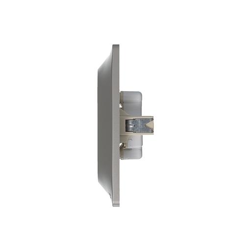 Systeme electric GSL001220 GLOSSA РОЗЕТКА двойная без заземления,16А, 250В, в сборе,ПЛАТИНА фото 6