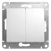 Systeme electric GSL000165 GLOSSA 2-клавишный ПЕРЕКЛЮЧАТЕЛЬ, сх.6, 10АХ, механизм, БЕЛЫЙ фото 6