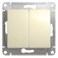 Systeme electric GSL000265 GLOSSA 2-клавишный ПЕРЕКЛЮЧАТЕЛЬ, сх.6, 10АХ, механизм, БЕЖЕВЫЙ фото 5