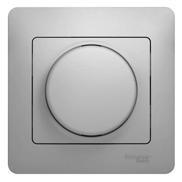 Systeme electric GSL000334 GLOSSA СВЕТОРЕГУЛЯТОР (диммер) поворотный, 300Вт, в сборе, АЛЮМИНИЙ фото 2