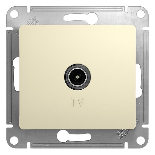 Systeme electric GSL000292 GLOSSA TV РОЗЕТКА проходная 4DB, механизм, БЕЖЕВЫЙ фото 1