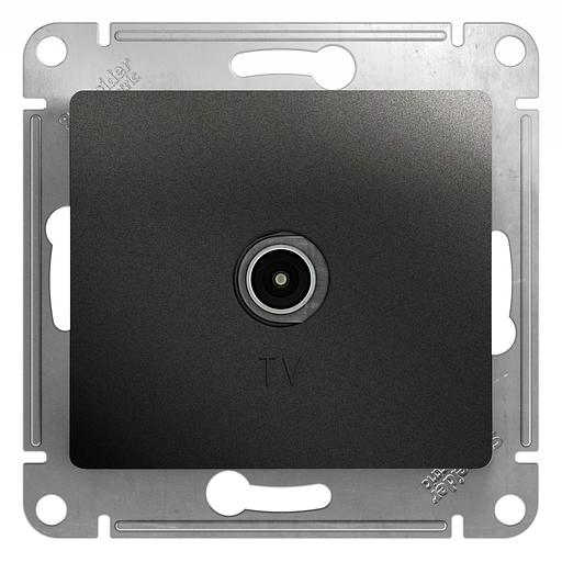 Systeme electric GSL000791 GLOSSA TV РОЗЕТКА оконечная 1DB, АНТРАЦИТ фото 1