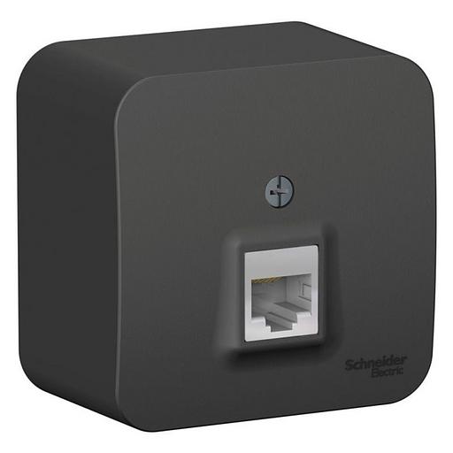 Systeme electric BLNIA045006 BLANCA О/У РОЗЕТКА компьютерная RJ45, кат.5E, ИЗОЛ.ПЛ.,АНТРАЦИТ фото 1