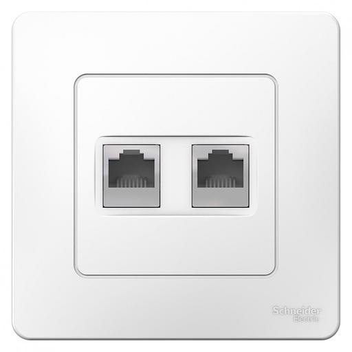 Systeme electric BLNIS045451 BLANCA С/У РОЗЕТКА двойная компьютерная RJ45, кат.5E, БЕЛЫЙ фото 2
