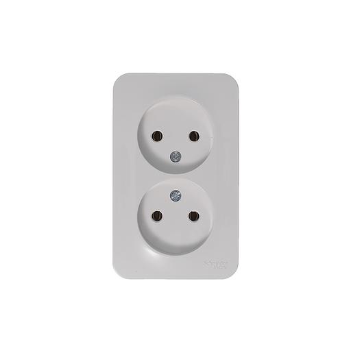 Systeme electric BLNRA000211 BLANCA О/У РОЗЕТКА двойная без заземл. без шт. ИЗОЛ.ПЛ., 16А, 250В, БЕЛЫЙ фото 5
