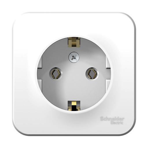 Systeme electric BLNRA010101 BLANCA О/У РОЗЕТКА с заземлением без шторок, 16А, 250В, БЕЛЫЙ фото 2