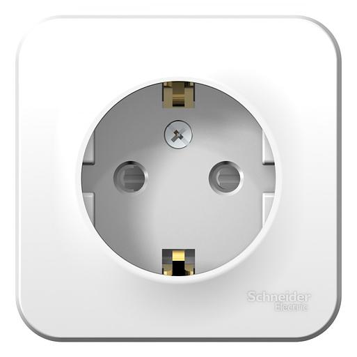 Systeme electric BLNRA011101 BLANCA О/У РОЗЕТКА с заземлением со шторками, 16А, 250В, БЕЛЫЙ фото 1