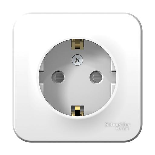 Systeme electric BLNRA011101 BLANCA О/У РОЗЕТКА с заземлением со шторками, 16А, 250В, БЕЛЫЙ фото 2