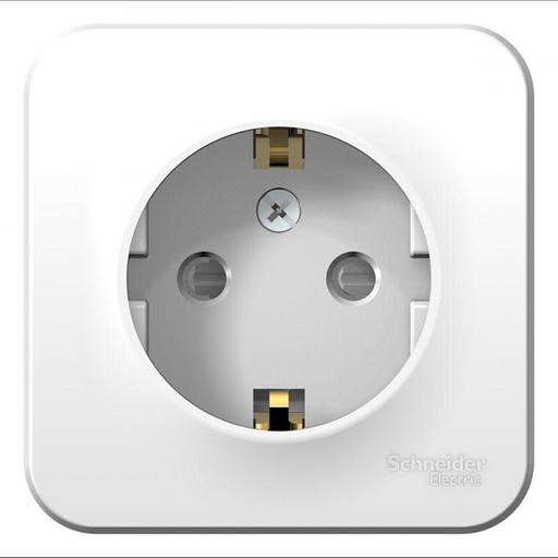 Systeme electric BLNRA011121 BLANCA О/У РОЗЕТКА с заземлением со шторками МОНТ. ПЛ.16А, 250В, БЕЛЫЙ фото 1