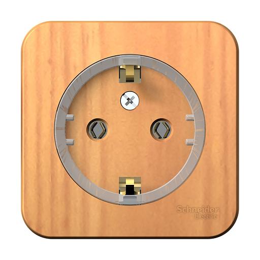 Systeme electric BLNRA110115 BLANCA О/У РОЗЕТКА с заземлением без шторок,(КОМПАКТ) ИЗОЛ.ПЛ. 16А, 250В, ЯСЕНЬ фото 2