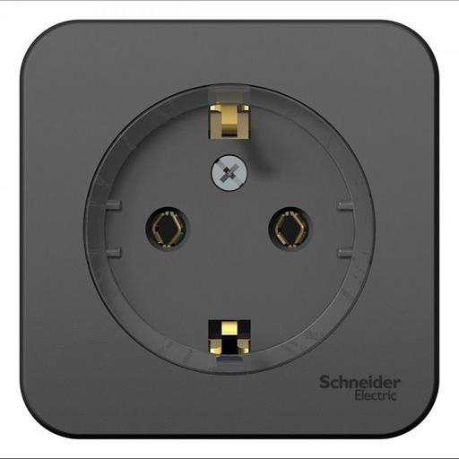 Systeme electric BLNRA110116 BLANCA О/У РОЗЕТКА с заземлением без штор.,(КОМПАКТ) ИЗОЛ.ПЛ.16А, 250В,АНТРАЦИТ фото 1