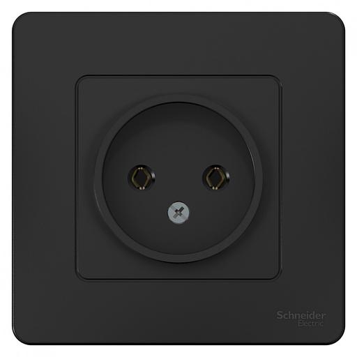 Systeme electric BLNRS000016 BLANCA С/У РОЗЕТКА без заземления без шторок 16А, 250В, АНТРАЦИТ фото 1