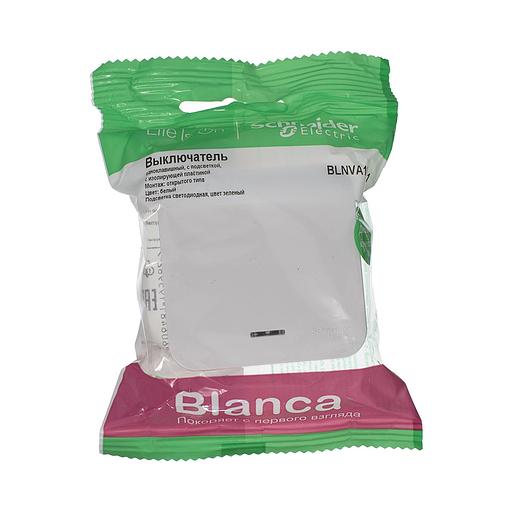Systeme electric BLNVA101011 BLANCA О/У 1-клавишный ВЫКЛЮЧАТЕЛЬ ( c х.1) ИЗОЛ.ПЛ., 10А, 250B,БЕЛЫЙ фото 2