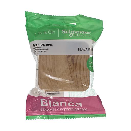 Systeme electric BLNVA101015 BLANCA О/У 1-клавишный ВЫКЛЮЧАТЕЛЬ ( c х.1) ИЗОЛ.ПЛ., 10А, 250B, ЯСЕНЬ фото 2